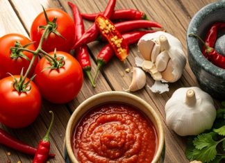 मोमोज चटनी रेसिपी: टमाटर, लाल मिर्च और लहसुन से ढाबा‑स्टाइल स्वाद.