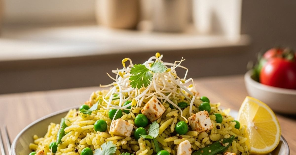 Protein Rich Indian Breakfast। हाई-प्रोटीन वाला पोहा रेसिपी