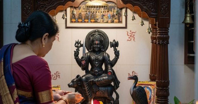 should shani dev photo or murti be kept at home