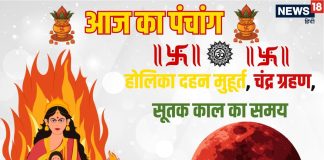 aaj ka panchang 3 March 2026 | falgun purnima Chandra Grahan holika dahan 2026 muhurat mangalwar vrat shubh yoga rahu kaal disha shool | आज का पंचांग,