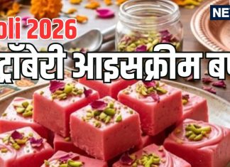 Holi 2026 : होली पर स्ट्रॉबेरी आइसक्रीम और मिल्क पाउडर से बनाएं शानदार मिठाई, जानें 10 मिनट वाली ये सुपर टेस्टी रेसिपी