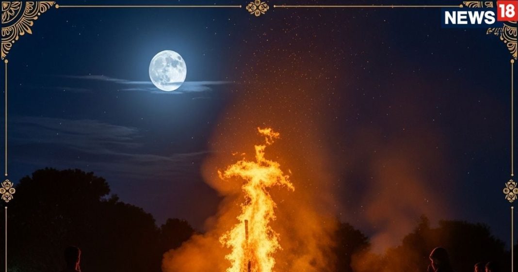Holika Dahan 2 march Monday dhulandi 4 march Wednesday due to lunar eclipse in Braj | ब्रज में चंद्र ग्रहण की वजह से सोमवार को होलिका दहन, बुधवार को ह